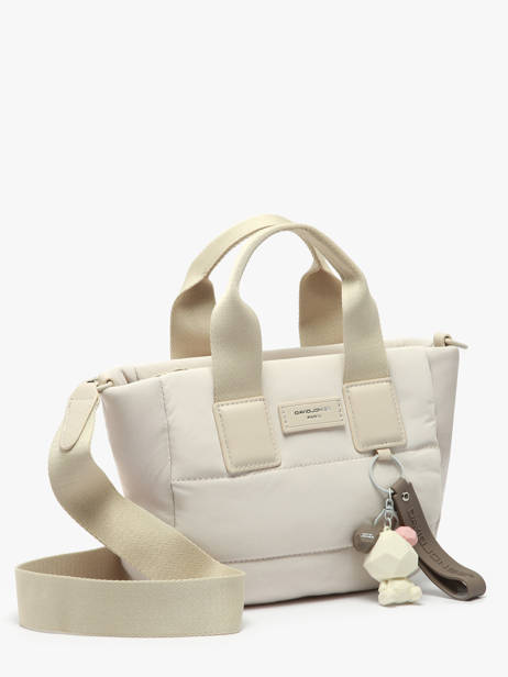 Cross Body Tas Plum David jones Beige plum CM7478 ander zicht 2
