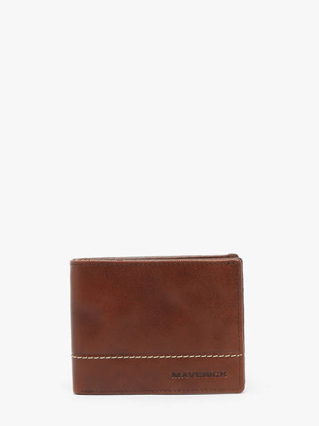 Portefeuille Met Portemonnee Leder Maverick Bruin rough gear MAVRG004