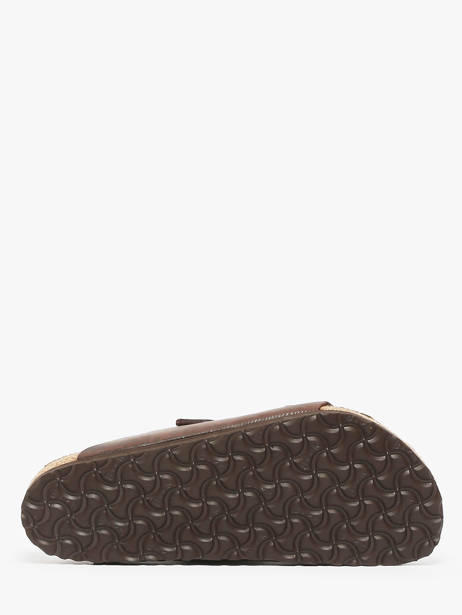 Slippers Arizona Leoi Habana Uit Leder Birkenstock Bruin men 52531 ander zicht 4