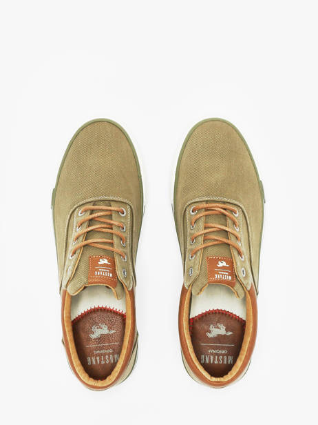 Sneakers Mustang Groen men 4072315 ander zicht 4