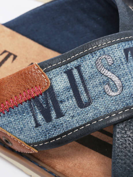 Slippers Mustang Blauw men - 04152705 ander zicht 2