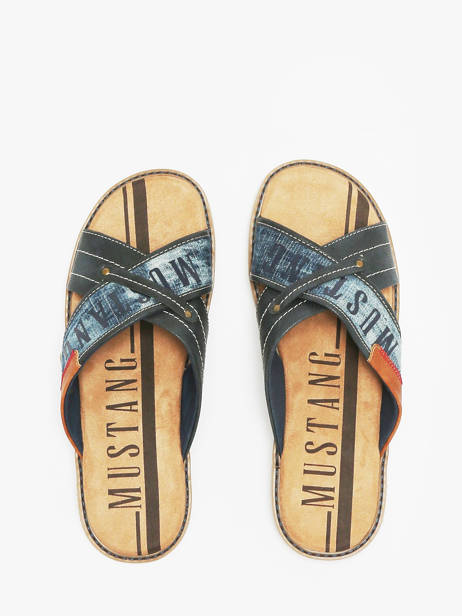 Slippers Mustang Blauw men - 04152705 ander zicht 3