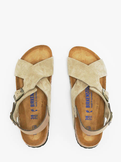 Sandalen Tulum Uit Leder Birkenstock Beige women 1029834 ander zicht 3