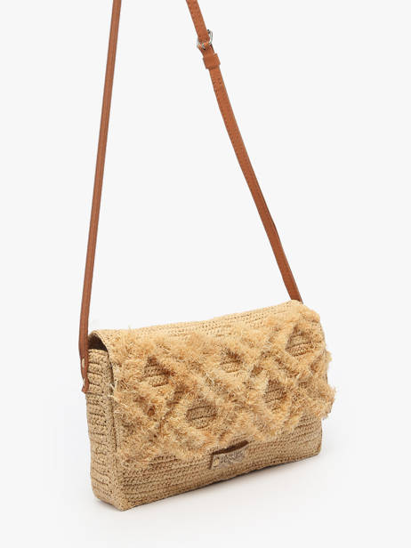 Cross Body Tas L'atelier Du Crochet Raphia Le voyage en panier Wit l'atelier du crochet AM768 ander zicht 2