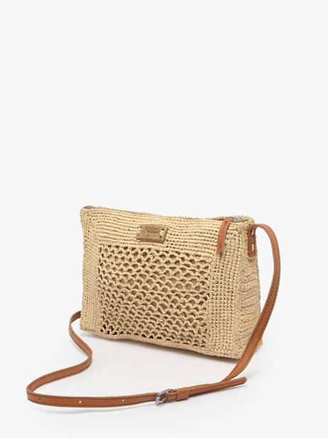 Cross Body Tas L'atelier Du Crochet Raphia Le voyage en panier Wit l'atelier du crochet AM810 ander zicht 2