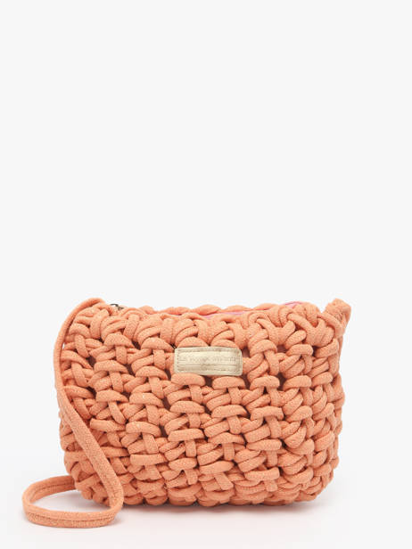 Cross Body Tas Crochet Le voyage en panier Oranje crochet PM854