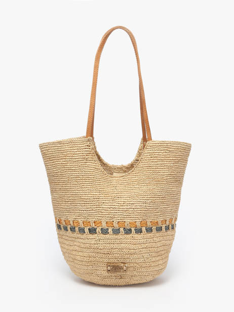 Schoudertas L'atelier Du Crochet Raphia Le voyage en panier Beige l'atelier du crochet AM804