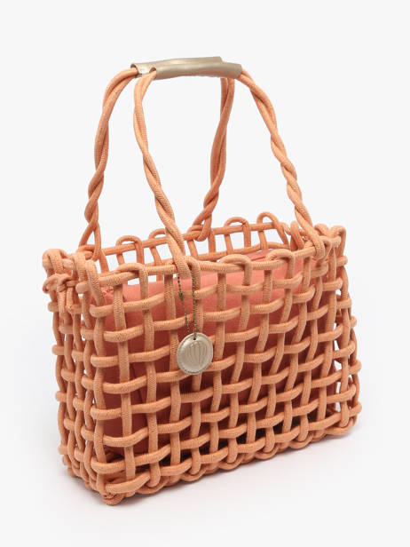Handtassen Crochet Le voyage en panier Oranje crochet PM853 ander zicht 2