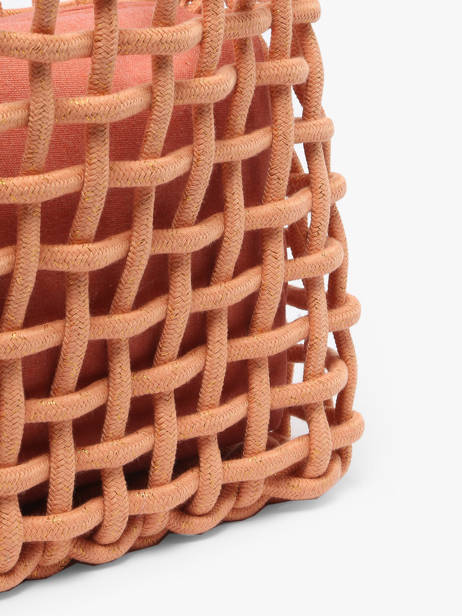 Handtassen Crochet Le voyage en panier Oranje crochet PM853 ander zicht 5