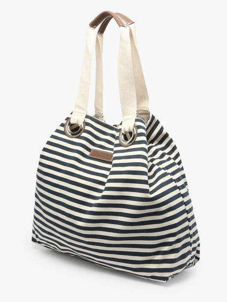Handtas Mariniere Le voyage en panier Blauw mariniere HC308 ander zicht 2