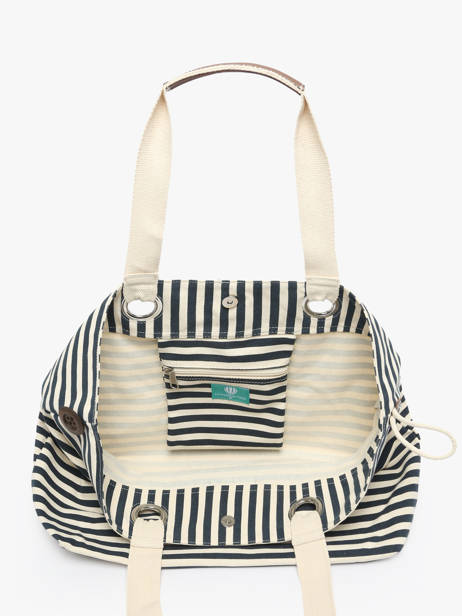 Handtas Mariniere Le voyage en panier Blauw mariniere HC308 ander zicht 3
