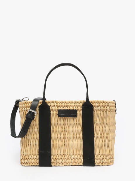 Handtassen Estival Stro Le voyage en panier Zwart estival PM779