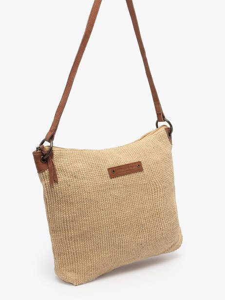 Cross Body Tas Over The Rainbow Jute Le voyage en panier Beige over the rainbow PM757 ander zicht 2