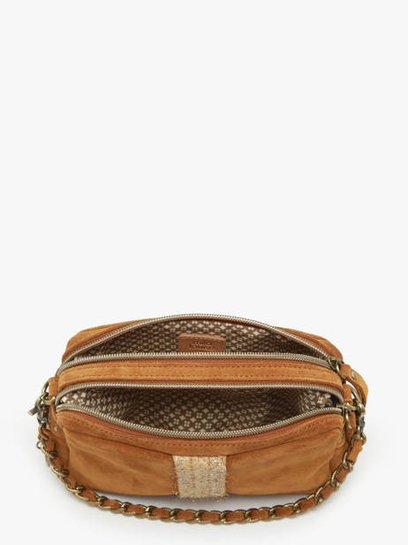 Cross Body Tas Vintage Leder Mila louise Bruin vintage 2367XSV4 ander zicht 3