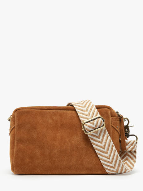 Cross Body Tas Vintage Leder Mila louise Bruin vintage 23673V3 ander zicht 4