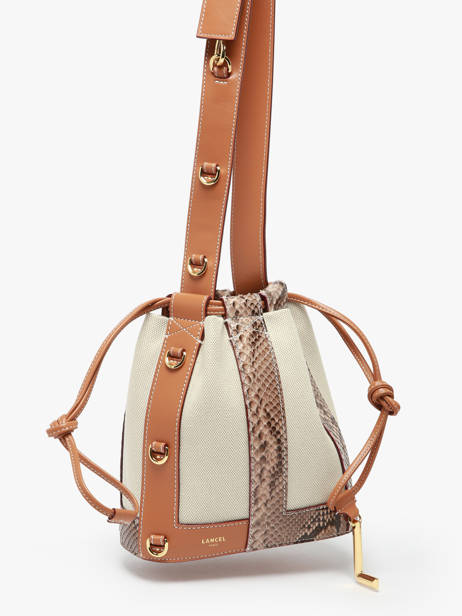 Schoudertas Elles Lancel Bruin elles A13375 ander zicht 2