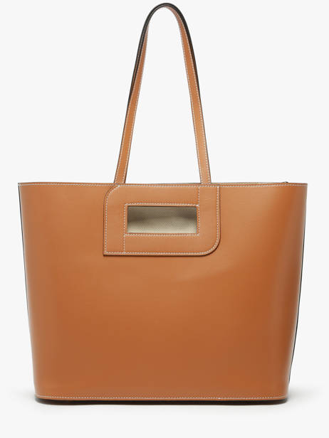Schoudertas Angele Leder Lancel Bruin angele A13361 ander zicht 4