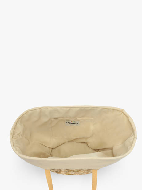 Schoudertas Milos Papier Les tropeziennes Beige milos TZ01 ander zicht 3