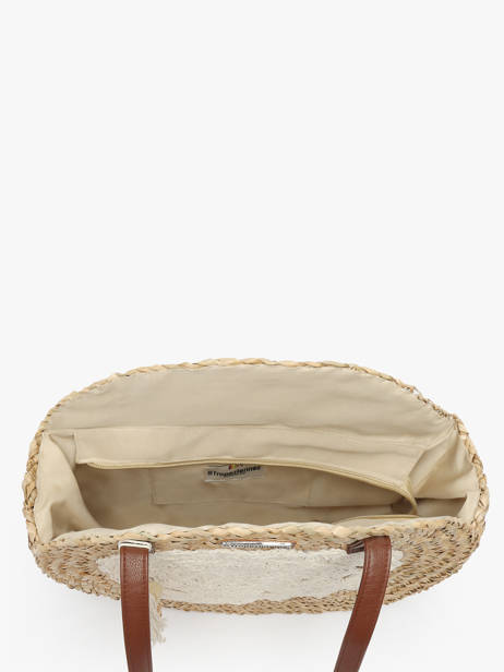 Schoudertas Bora Stro Les tropeziennes Beige bora TZ02 ander zicht 3