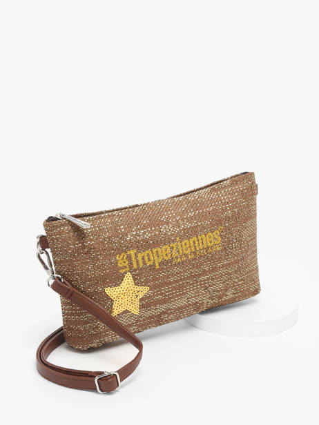Cross Body Tas Panama Papier Les tropeziennes Bruin panama TZ02 ander zicht 2