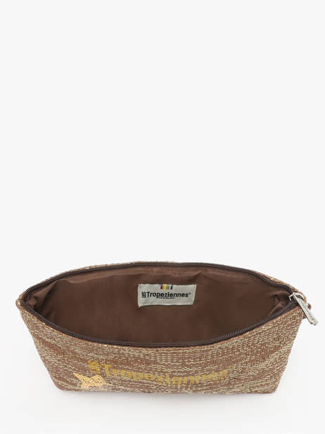 Cross Body Tas Panama Papier Les tropeziennes Bruin panama TZ02 ander zicht 3