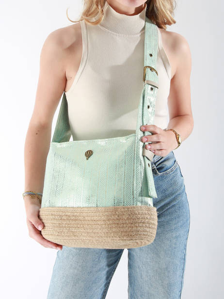 Shoppingtas Guimauve Le voyage en panier Blauw guimauve PM750 ander zicht 1