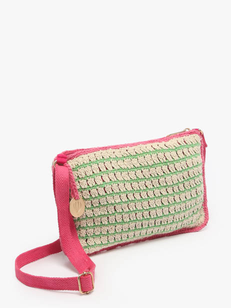 Cross Body Tas Over The Rainbow Katoen Le voyage en panier Groen over the rainbow PM871 ander zicht 2