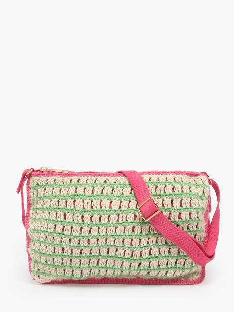 Cross Body Tas Over The Rainbow Katoen Le voyage en panier Groen over the rainbow PM871 ander zicht 4