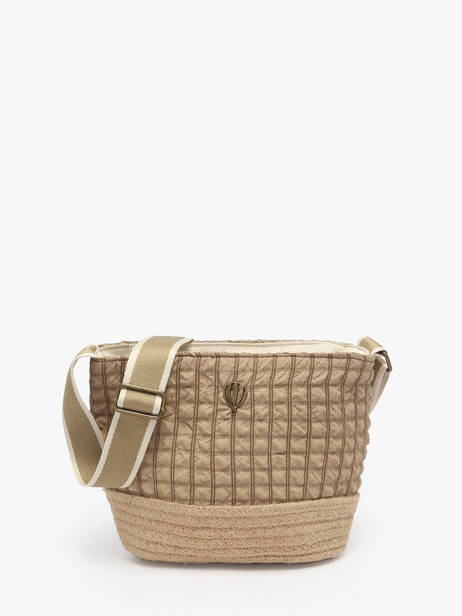 Cross Body Tas Gaufrette Le voyage en panier Beige gaufrette PM881