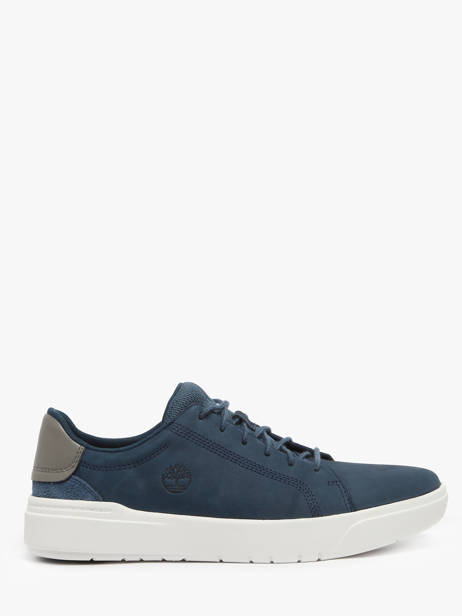 Sneakers Bay Low Lace Uit Leder Timberland Blauw men 292C2881