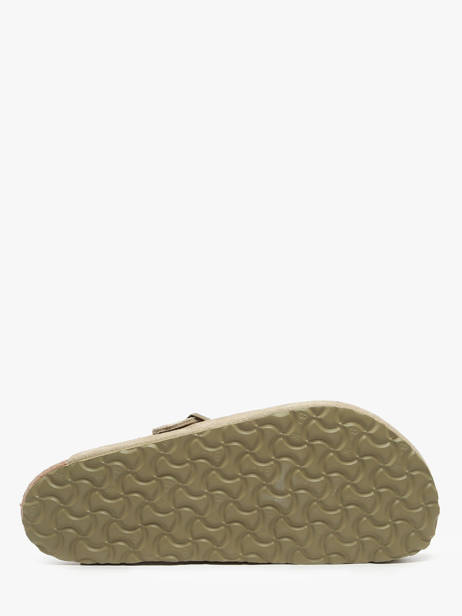 Slippers Boston Suede Uit Leder Birkenstock Groen men 1025788 ander zicht 4