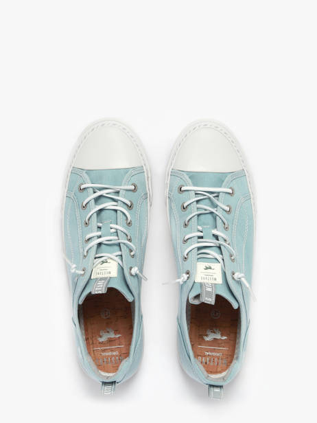 Sneakers Mustang Blauw women 1376308 ander zicht 3