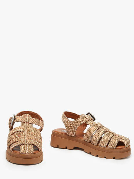 Sandalen Shea Uit Leder Nuyou Beige women 37120 ander zicht 2