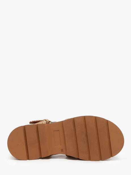 Sandalen Shea Uit Leder Nuyou Beige women 37120 ander zicht 4