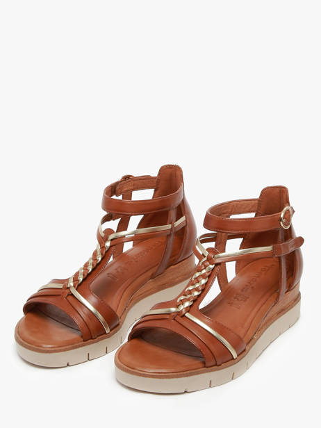 Sandalen Uit Leder Tamaris Bruin women 44 ander zicht 1