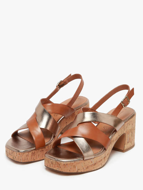 Sandalen Met Hak Uit Leder Tamaris Bruin women 44 ander zicht 1
