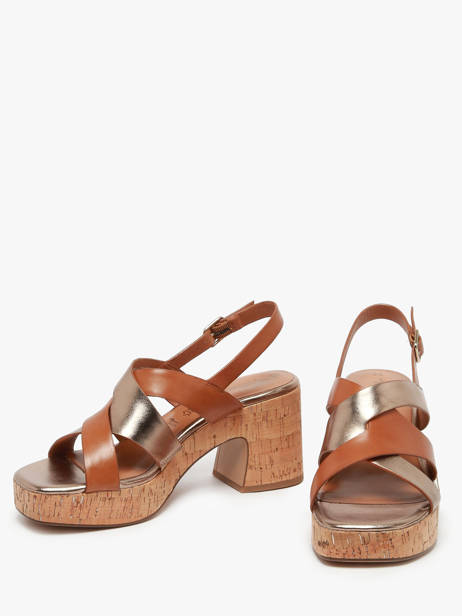 Sandalen Met Hak Uit Leder Tamaris Bruin women 44 ander zicht 2