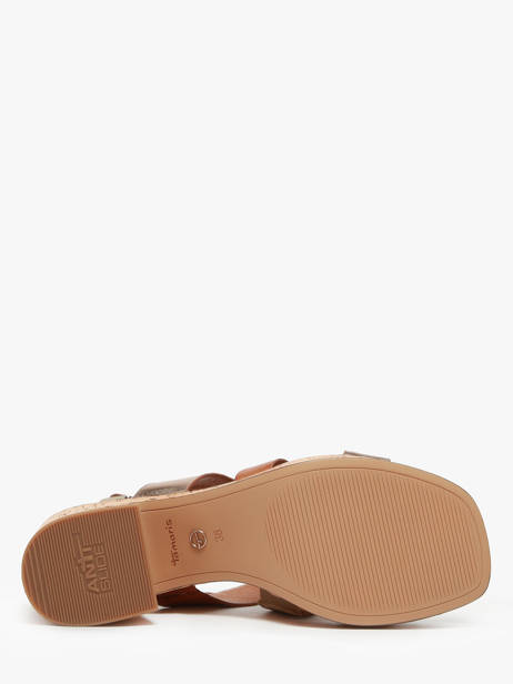 Sandalen Met Hak Uit Leder Tamaris Bruin women 44 ander zicht 4