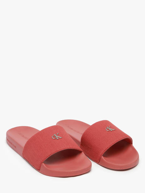 Slippers Calvin klein jeans Rood women 1713GAM ander zicht 1