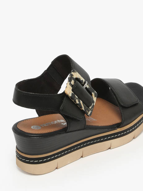 Sandalen Met Platformzool Uit Leder Remonte Zwart women - D2L53-00 ander zicht 2