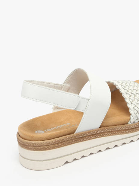 Sandalen Met Platformzool Uit Leder Remonte Wit women 80 ander zicht 2