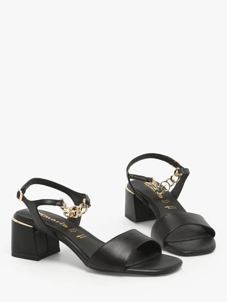 Sandalen Met Hak Uit Leder Tamaris Zwart women 44 ander zicht 1