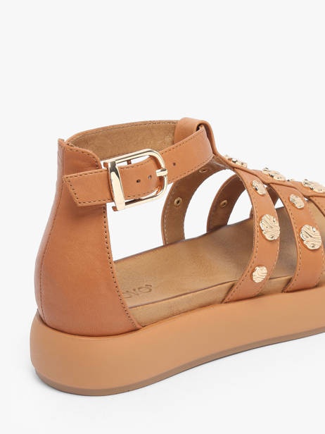 Sandalen Uit Leder Inuovo Bruin women A96039 ander zicht 2