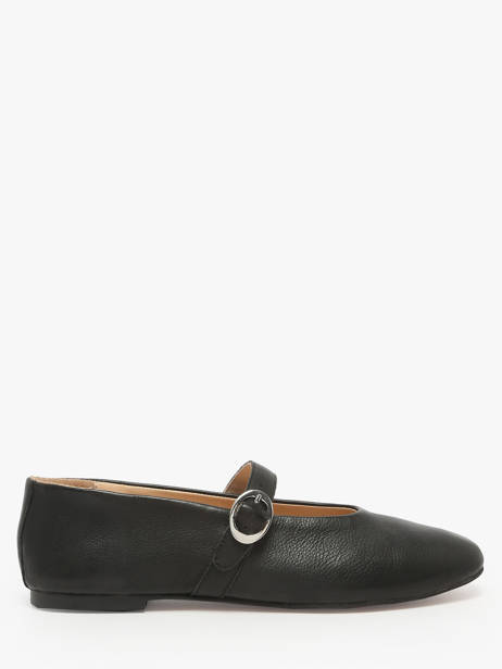 Ballerinas Met Riempjes Uit Leder Inuovo Zwart women C11003
