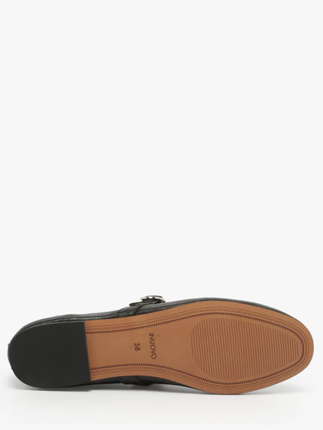 Ballerinas Met Riempjes Uit Leder Inuovo Zwart women C11003 ander zicht 5