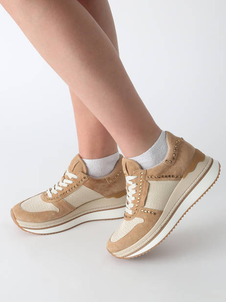 Sneakers Ebreli Uit Leder Mam'zelle Beige women CSGAR25 ander zicht 1
