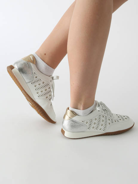 Sneakers Dinus Uit Leder Mam'zelle Wit women CSGLO26 ander zicht 1