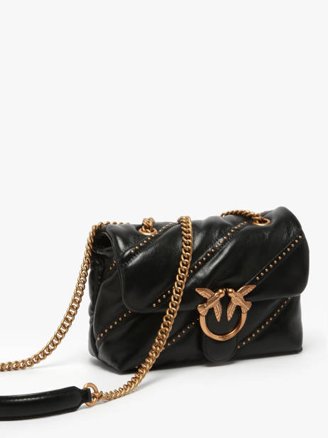 Cross Body Tas Love Bag Puff Pinko Zwart love bag puff A26T ander zicht 1