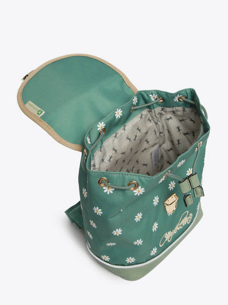 Rugzak 1 Compartiment Cameleon Groen vintage fantasy SD25 ander zicht 3