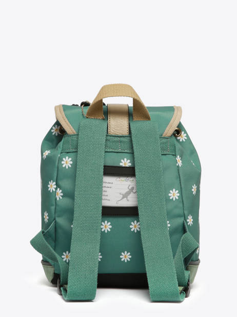 Rugzak 1 Compartiment Cameleon Groen vintage fantasy SD25 ander zicht 4